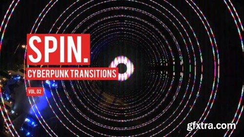 Videohive Cyberpunk Spin Transitions Vol. 02 47700500 Videohive Cyberpunk Spin Transitions Vol. 02 47700500