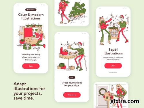 Squbi Illustrations Ui8.net