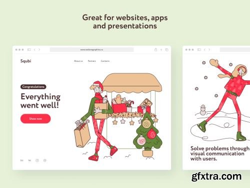 Squbi Illustrations Ui8.net