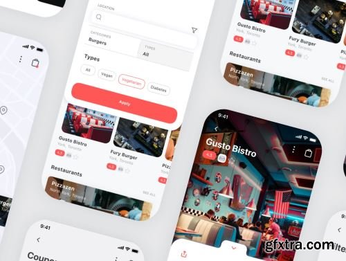 Spes Food Delivery App UI Kit Ui8.net
