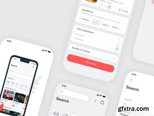 Spes Food Delivery App UI Kit Ui8.net