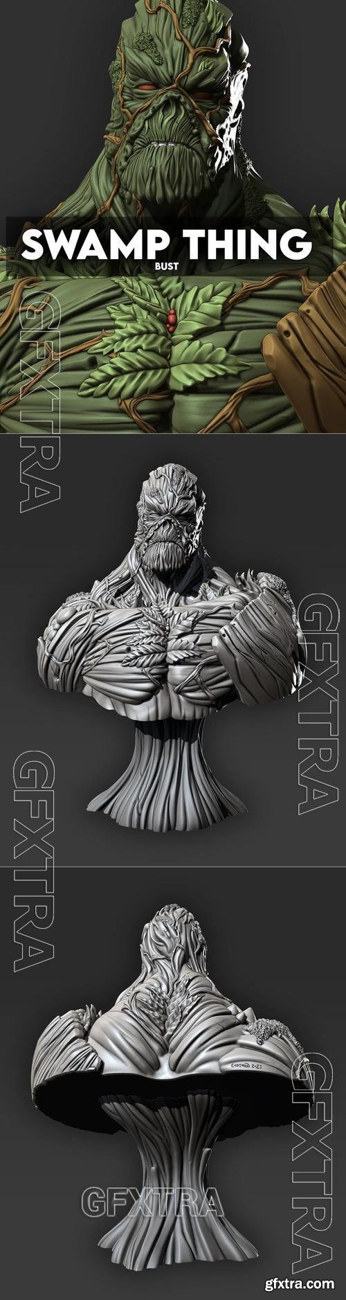 Eastman - Swamp Thing Bust &ndash; 3D Print Model