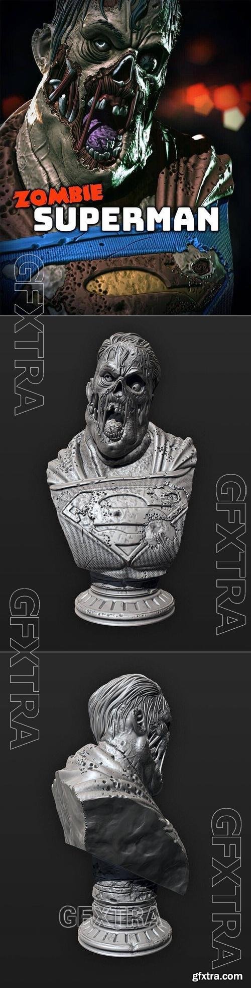 Eastman - Zombie Superman Bust – 3D Print Model » GFxtra
