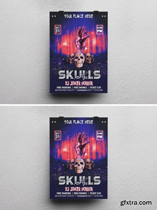 Halloween Party Flyer CWVRSHA