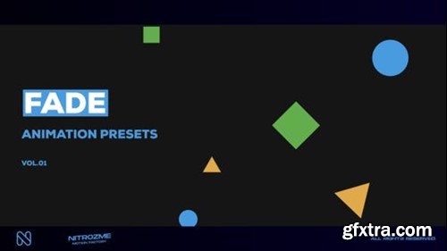 Videohive Fade Motion Presets Vol. 01 47667776 Videohive Fade Motion Presets Vol. 01 47667776