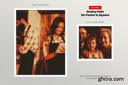 Grainy Pain Photo Effect for Square and Poster GSKZRRH Grainy Pain Photo Effect for Square and Poster GSKZRRH