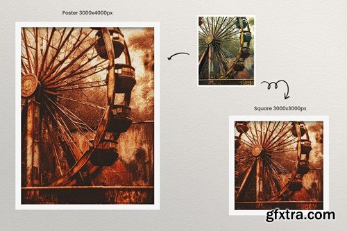 Grainy Pain Photo Effect for Square and Poster GSKZRRH Grainy Pain Photo Effect for Square and Poster GSKZRRH