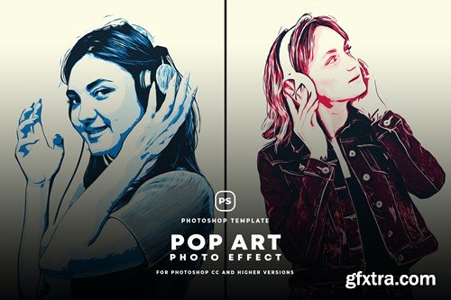 Pop Art Photo Effect TC2RQQ2 Pop Art Photo Effect TC2RQQ2