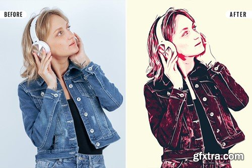 Pop Art Photo Effect TC2RQQ2 Pop Art Photo Effect TC2RQQ2