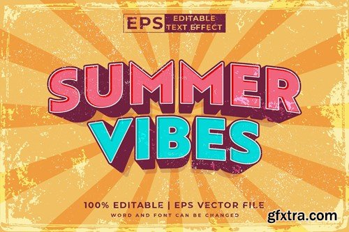 Summer Vibes 3d Vector Editable Text Effect 3C5KZYB Summer Vibes 3d Vector Editable Text Effect 3C5KZYB