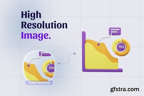 Chart Diagrams V2 3D Icon Pack C25N5HD Chart Diagrams V2 3D Icon Pack C25N5HD