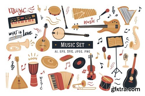 60 Music Items Set 63HLEGW 60 Music Items Set 63HLEGW