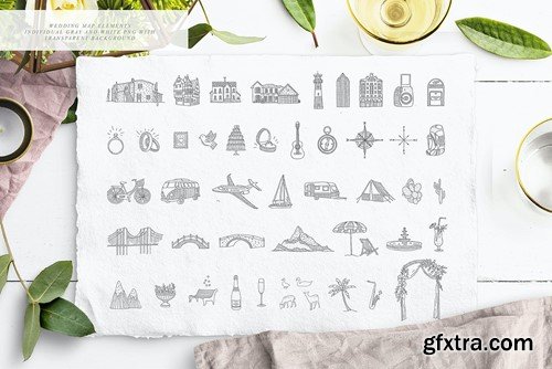 Wedding Map Creator Watercolor Vector ECXGKFB Wedding Map Creator Watercolor Vector ECXGKFB