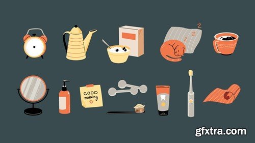 13 Morning Routine + Seamless Pattern WZXKGAT 13 Morning Routine + Seamless Pattern WZXKGAT