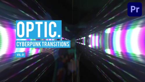 Videohive - Cyberpunk Optic Transitions for Premiere Pro Vol. 01 - 47728286 - 47728286