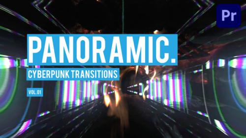 Videohive - Cyberpunk Panoramic Transitions for Premiere Pro Vol. 01 - 47728325 - 47728325