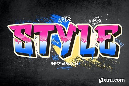 Graffiti Text Effect QL95B6N Graffiti Text Effect QL95B6N
