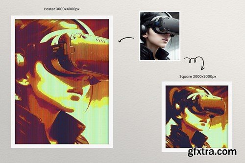 Acid CRT Photo Effect for Square and Poster PSURRJR Acid CRT Photo Effect for Square and Poster PSURRJR