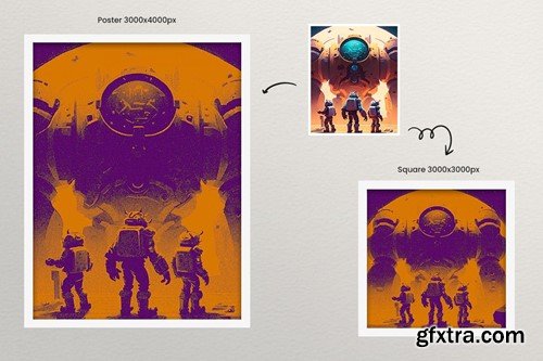 Acid Halftone Grain Photo Effect forSquare, Poster 7CAA392 Acid Halftone Grain Photo Effect forSquare, Poster 7CAA392