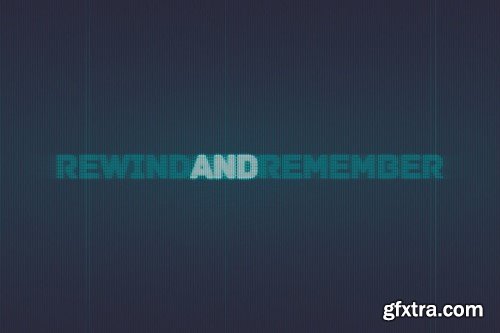 Vintage TV Text Effect 4S6AST8 Vintage TV Text Effect 4S6AST8