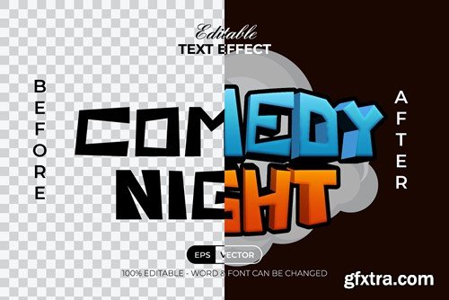 Comedy Night Text Effect Comic Style 83RQ7QG Comedy Night Text Effect Comic Style 83RQ7QG