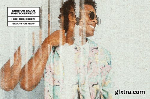 Mirror Scan Photo Effect 3T4CXU3 Mirror Scan Photo Effect 3T4CXU3