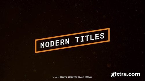 Videohive Modern Titles _AE 47685506