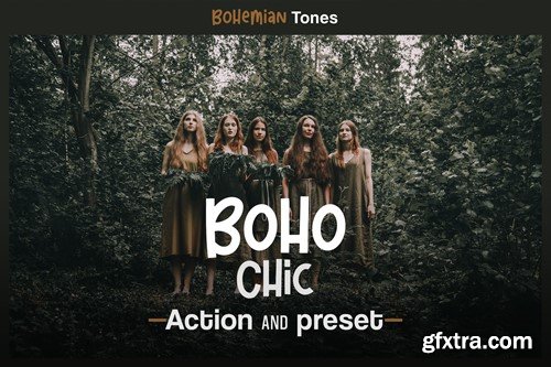 Boho Chic - Actions and Presets HW2D8QM Boho Chic - Actions and Presets HW2D8QM