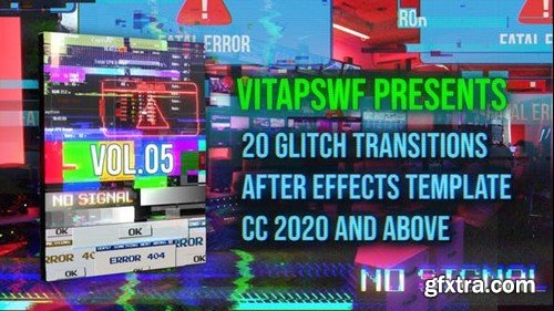 Videohive Glitch Transitions Vol. 05 47707957 Videohive Glitch Transitions Vol. 05 47707957