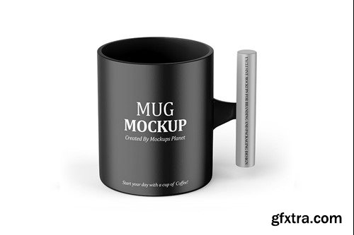 Mug with Wooden Handle Mockups 46U33Y6 Mug with Wooden Handle Mockups 46U33Y6