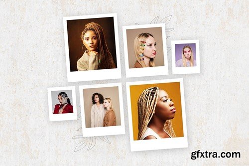 Photo Collage Polaroid Photo Template Mockup HLKSXWN Photo Collage Polaroid Photo Template Mockup HLKSXWN