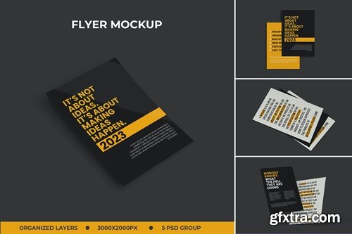 A4 Flyer Mockup 3D7NRE7 A4 Flyer Mockup 3D7NRE7