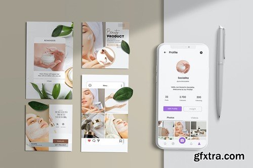 Awesome Social Media Mockup 89SM6BD Awesome Social Media Mockup 89SM6BD