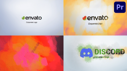 Videohive - Watercolor And Paint Logo for Premiere Pro - 47682526 - 47682526