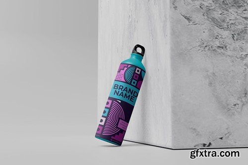 Water Bottle Mockup QCHM7EY Water Bottle Mockup QCHM7EY