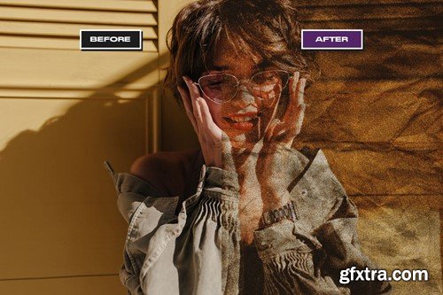 Wrinkled Paper Photo Effect PNSHREY Wrinkled Paper Photo Effect PNSHREY