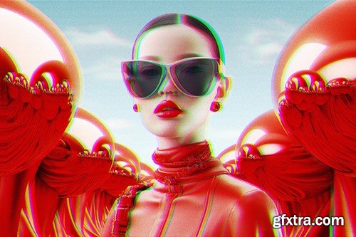 Futuristic Glitch Photo Effect AN5RYNE Futuristic Glitch Photo Effect AN5RYNE