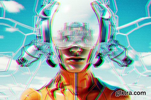 Futuristic Glitch Photo Effect AN5RYNE Futuristic Glitch Photo Effect AN5RYNE