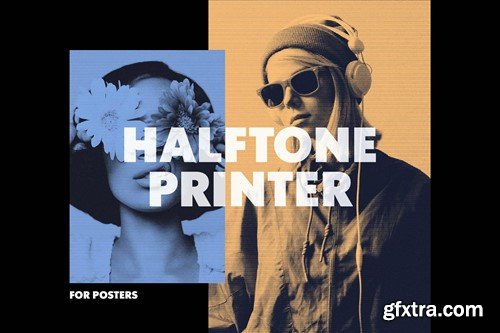 Halftone Printer Poster Photo Effect V9HTHR5 Halftone Printer Poster Photo Effect V9HTHR5