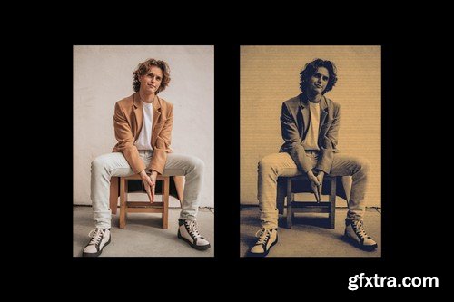 Halftone Printer Poster Photo Effect V9HTHR5 Halftone Printer Poster Photo Effect V9HTHR5