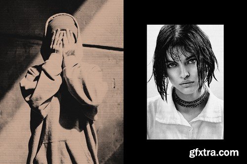 Halftone Printer Poster Photo Effect V9HTHR5 Halftone Printer Poster Photo Effect V9HTHR5