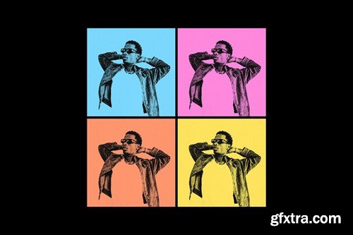 Old Risograph Poster Photo Effect 49XJWH9