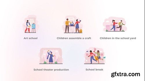 Videohive Art School - Flat Concepts 47723450 Videohive Art School - Flat Concepts 47723450