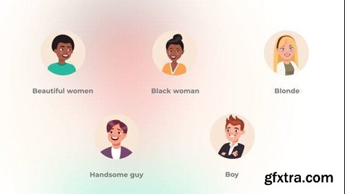 Videohive Happy People of Different Races - Avatars Concept 47717918 Videohive Happy People of Different Races - Avatars Concept 47717918