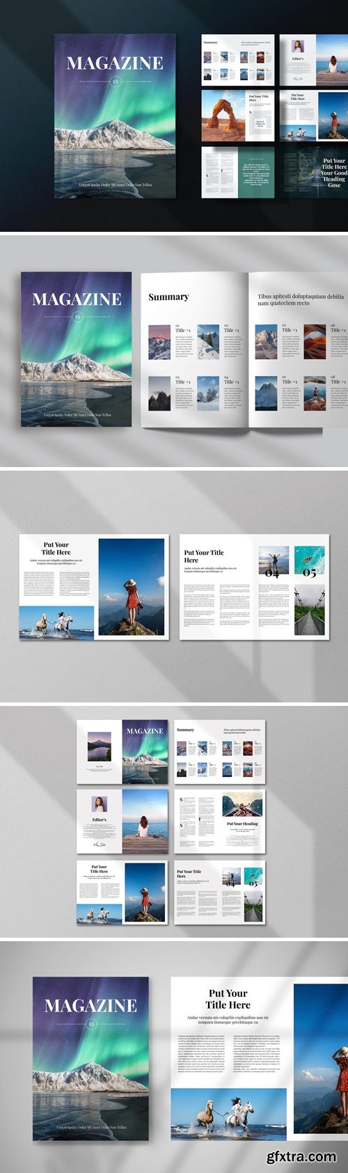 Minimalish Magazine Template UUQVQMT