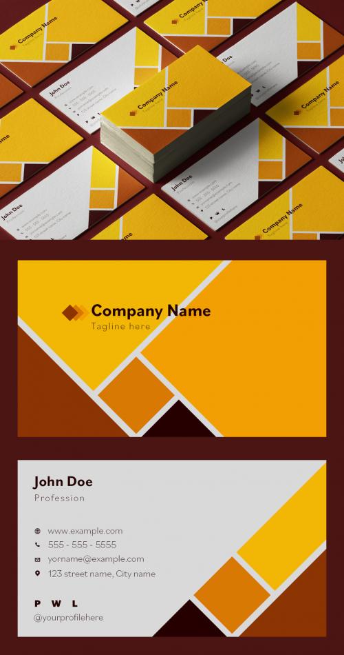 Minimal Individual Business Card Layout 635821223