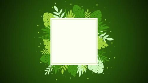 Videohive - Leaves Frame with White Space Background - 47700662 - 47700662