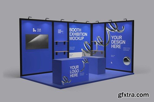 Booth Exhibition Mock Up QF2PEWS Booth Exhibition Mock Up QF2PEWS
