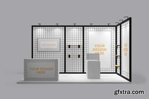 Booth Exhibition Mock Up QF2PEWS Booth Exhibition Mock Up QF2PEWS