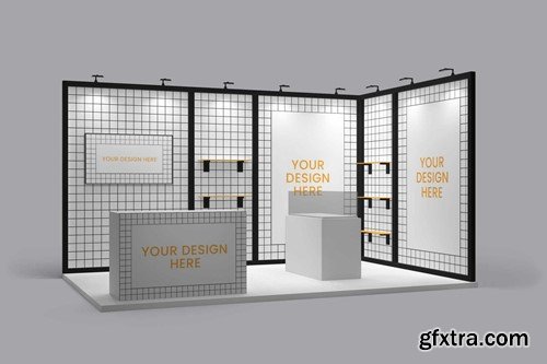 Booth Exhibition Mock Up QF2PEWS Booth Exhibition Mock Up QF2PEWS